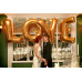 Шары буквы "LOVE" золото 102 см