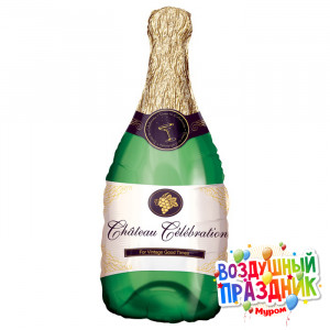 Шар "Бутылка шампанского" 94 см